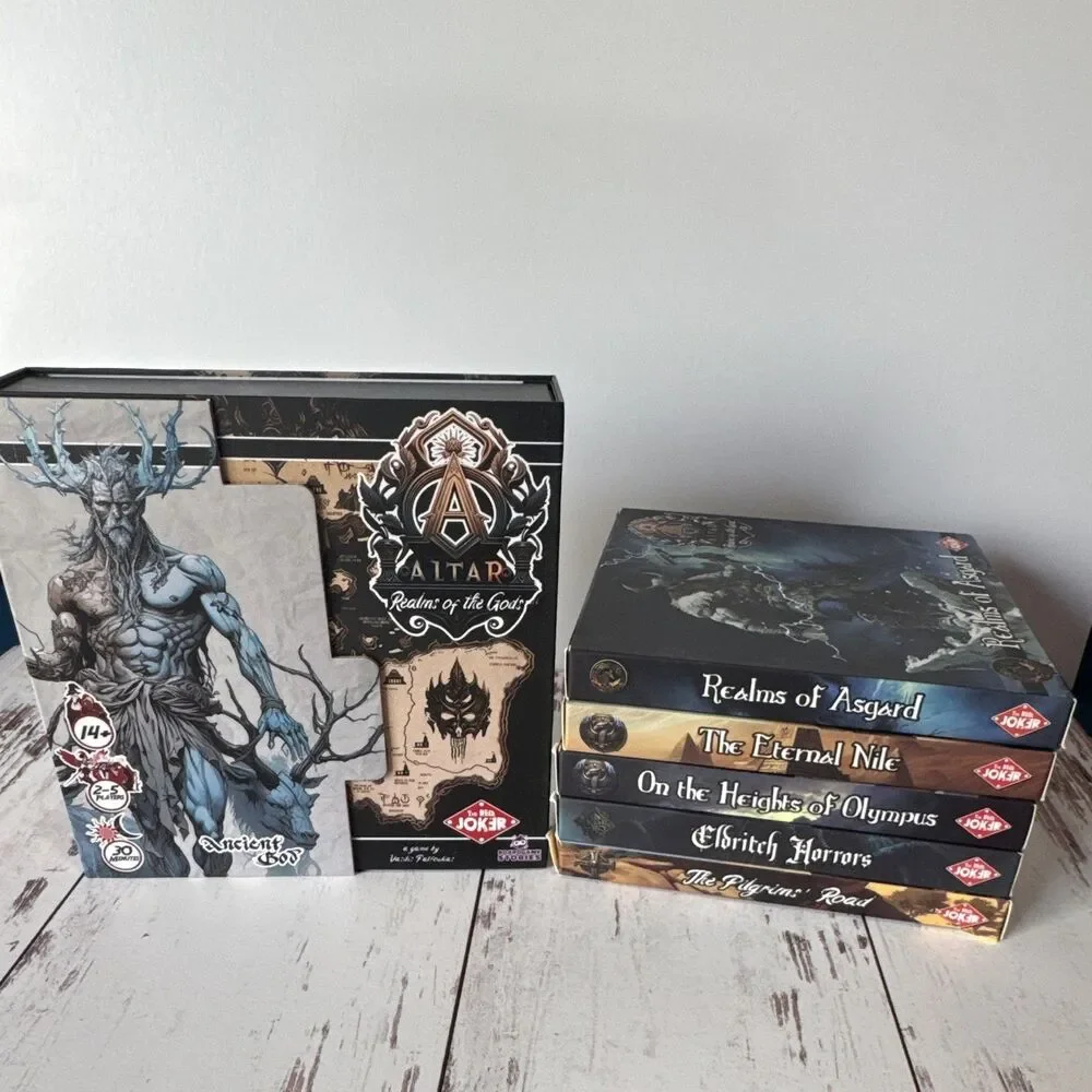 RARE The Red Joker Altar: Realms of the Gods Card Game 2-5p 2020 +5 expansions